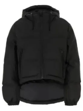 Alps Hooded Puffer Quilted Technical Taffeta Padding Black