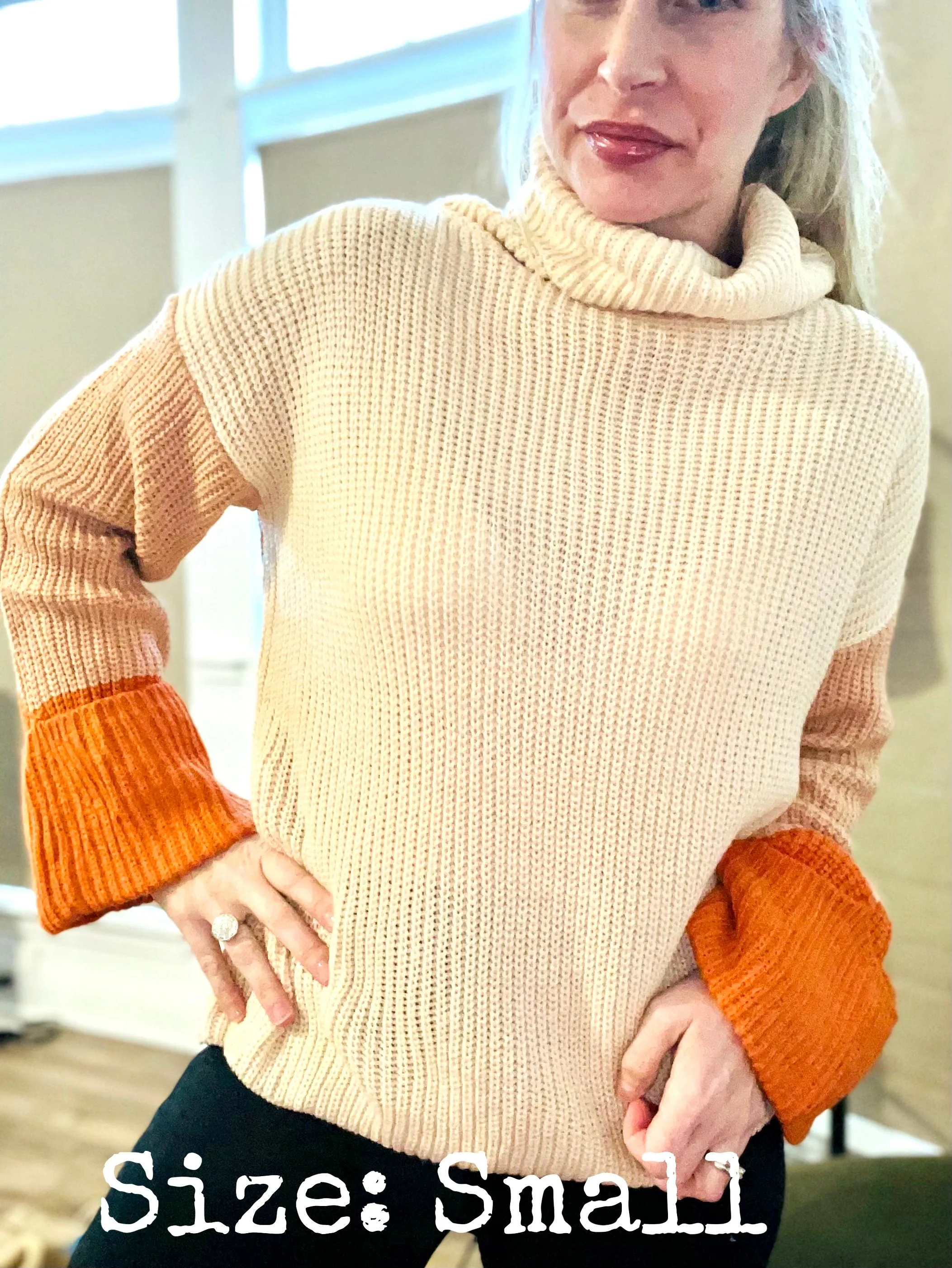 Cuffed Mallory in Orange