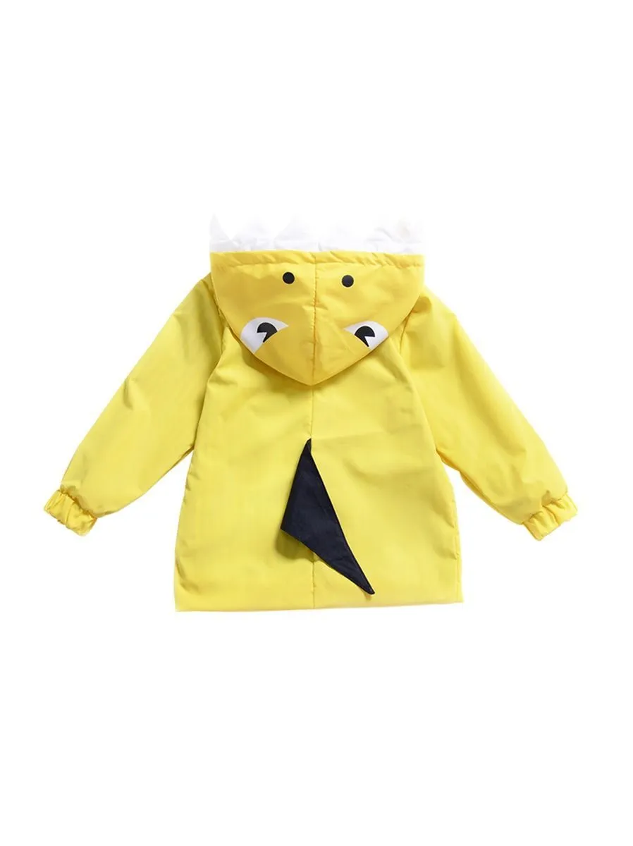Cute Baby little Kids Cartoon Dinosaur Hooded Jacket