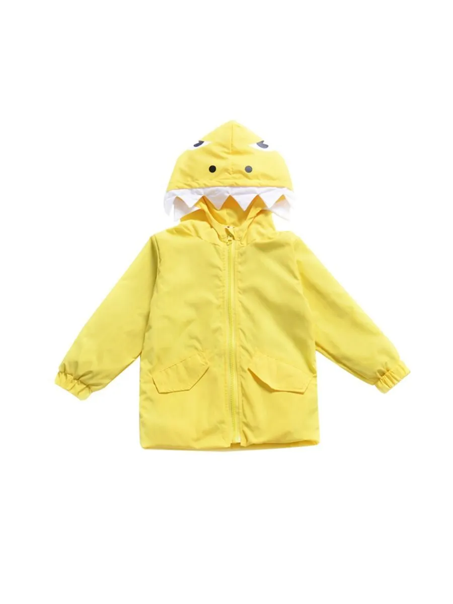 Cute Baby little Kids Cartoon Dinosaur Hooded Jacket
