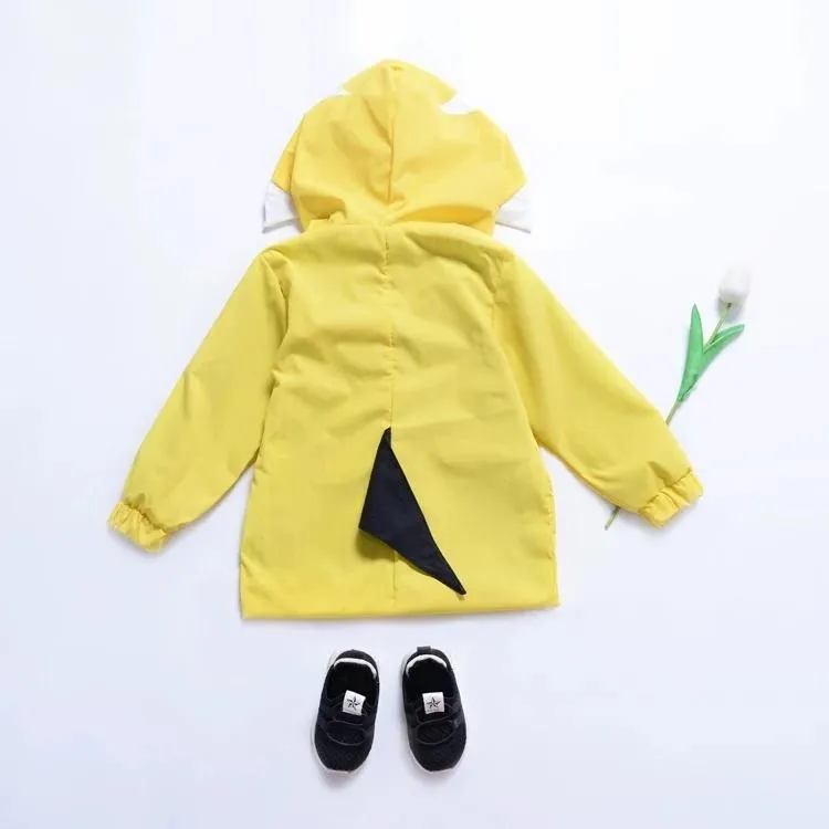 Cute Baby little Kids Cartoon Dinosaur Hooded Jacket