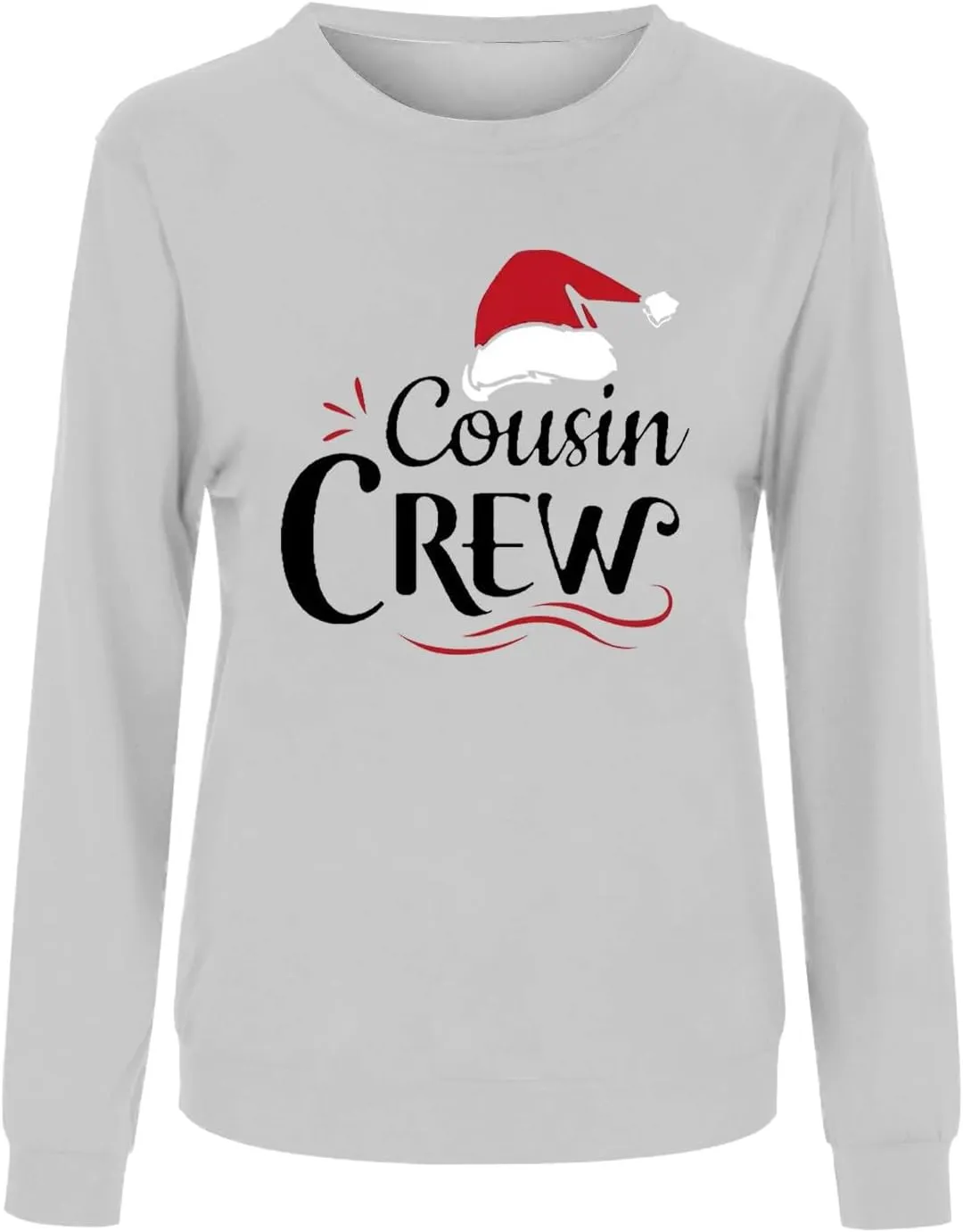 Family Matching Christmas Sweatshirts, Xmas Print Ugly Funny Jumper Long Sleeve Holiday Pullover Tops for Mom Dad Kid