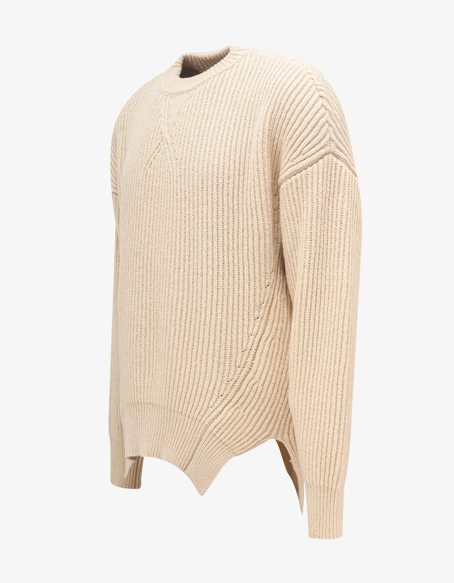 Jil Sander Neutral Crew Neck Sweater