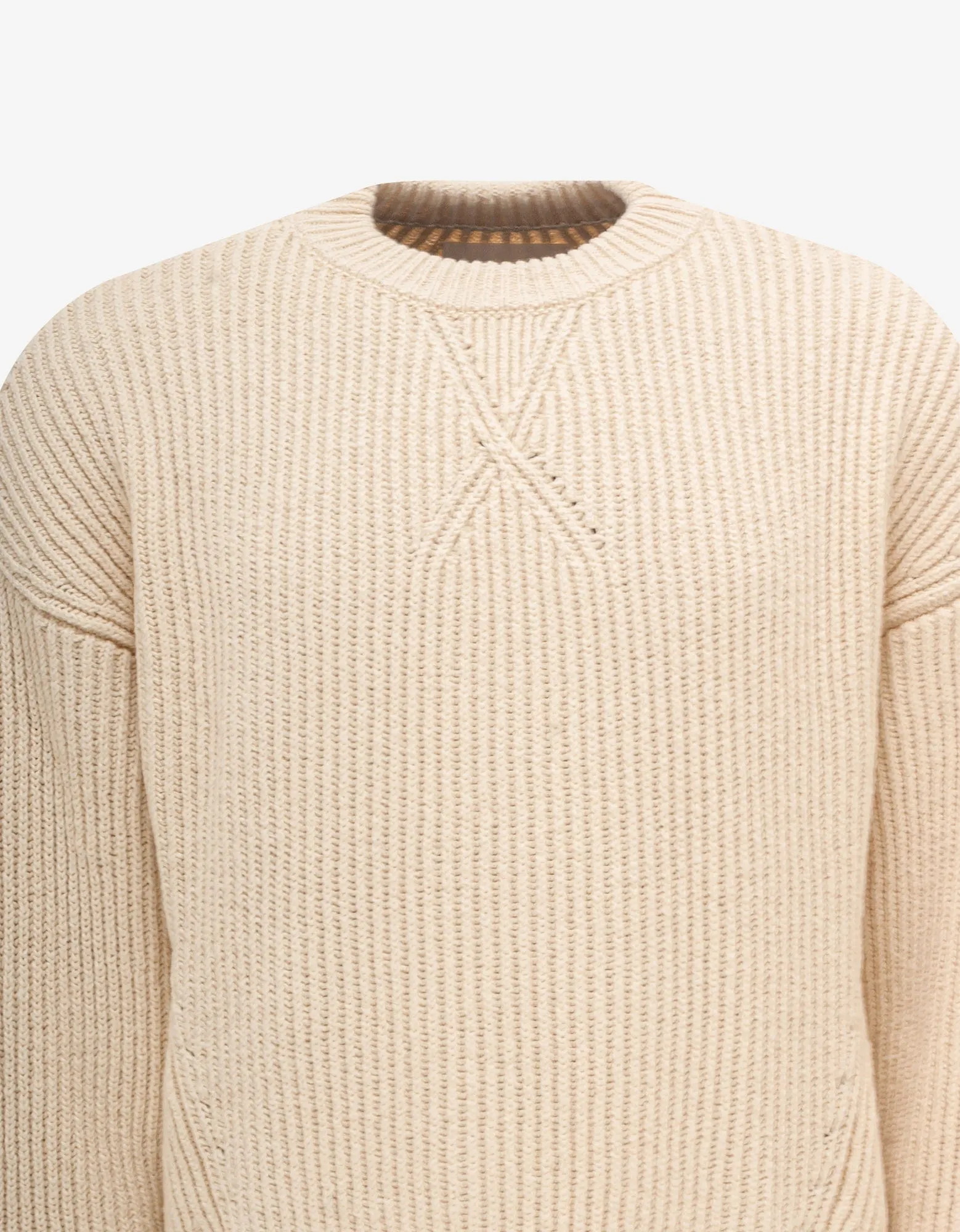 Jil Sander Neutral Crew Neck Sweater