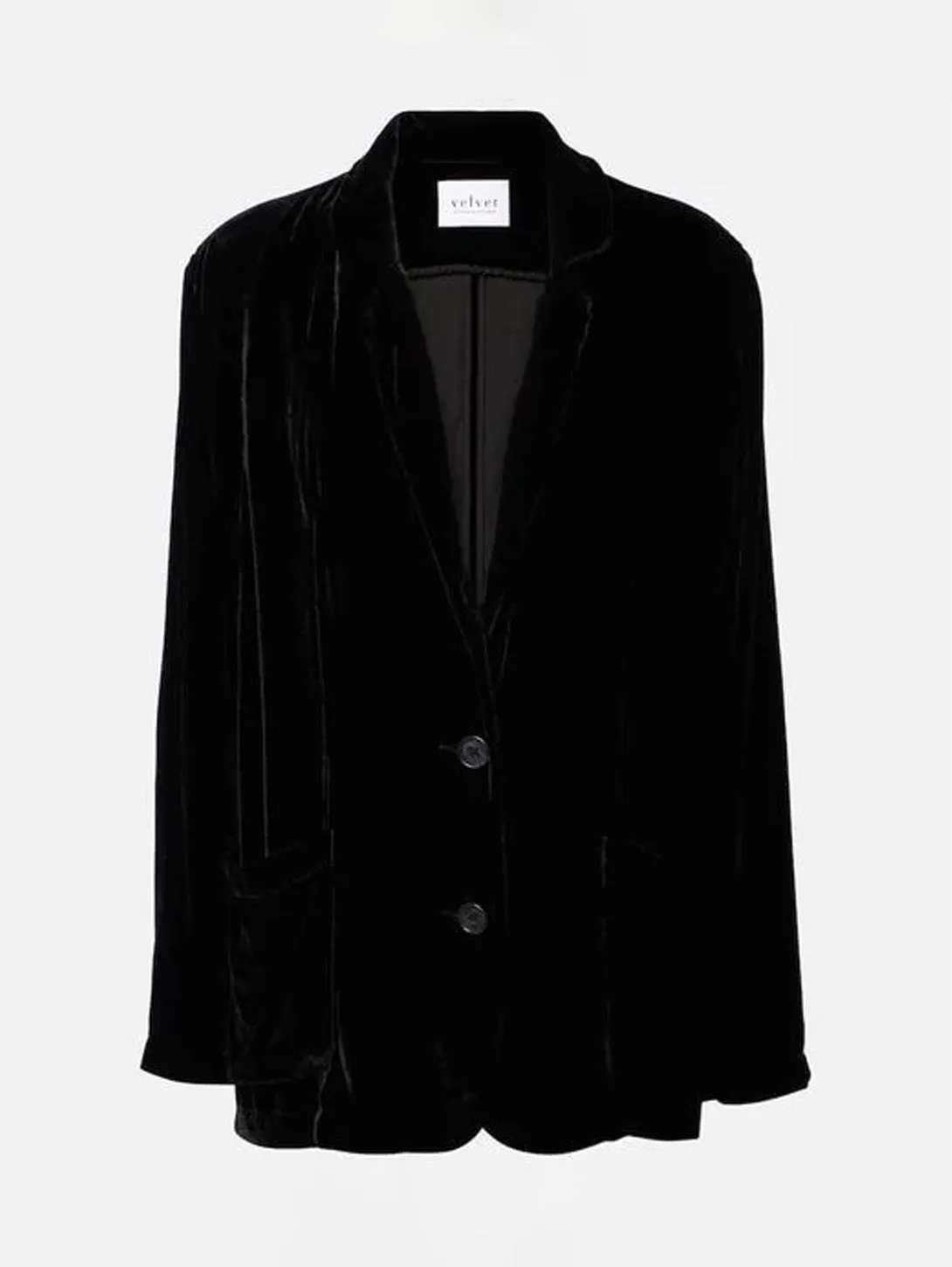 Kyla Velvet Blazer - Black