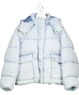 levis Blue Western Short Bubble Puffer UK L