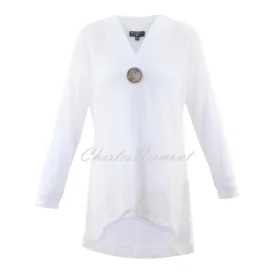 Marble Longline Cardigan – Style 6094-102 (White)