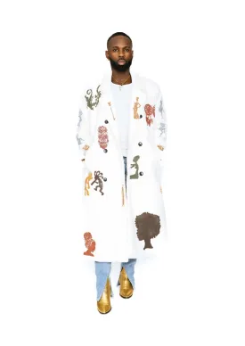 RICHIE ONE OF ONE HAND PAINTED CULTURAL COAT { EXCLUSIVE FOR SPRING