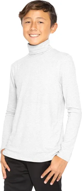 STRETCH IS COMFORT Oh So Soft Boy's Long Sleeve Poly Spandex Turtleneck