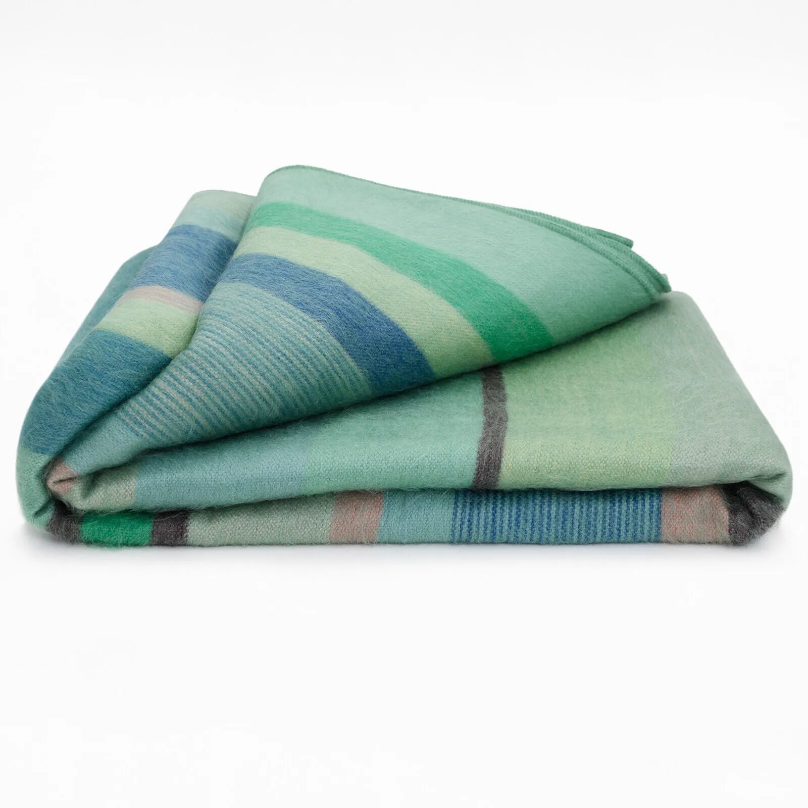 Sucua - Baby Alpaca Wool Throw Blanket / Sofa Cover - Queen 97 x 69 in - Aqua/Teal