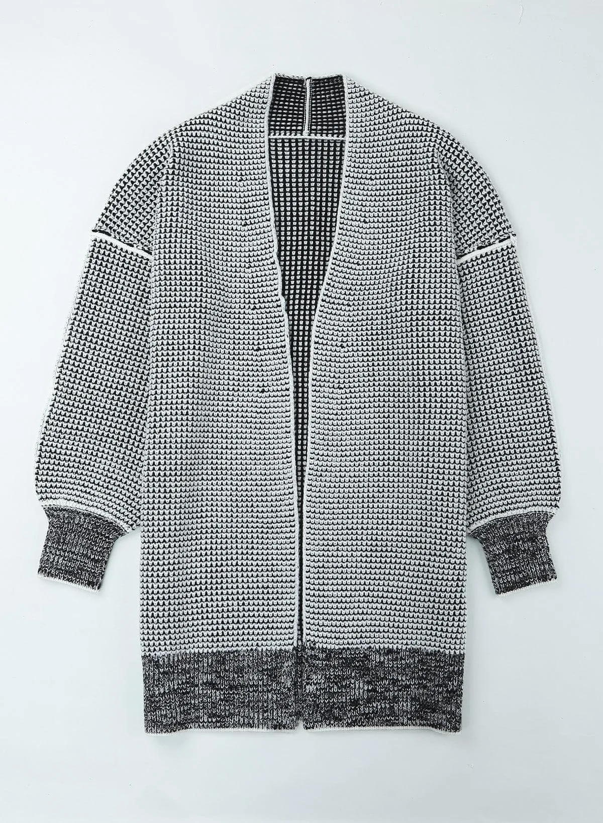 Tanya Heathered Open Front Longline Cardigan