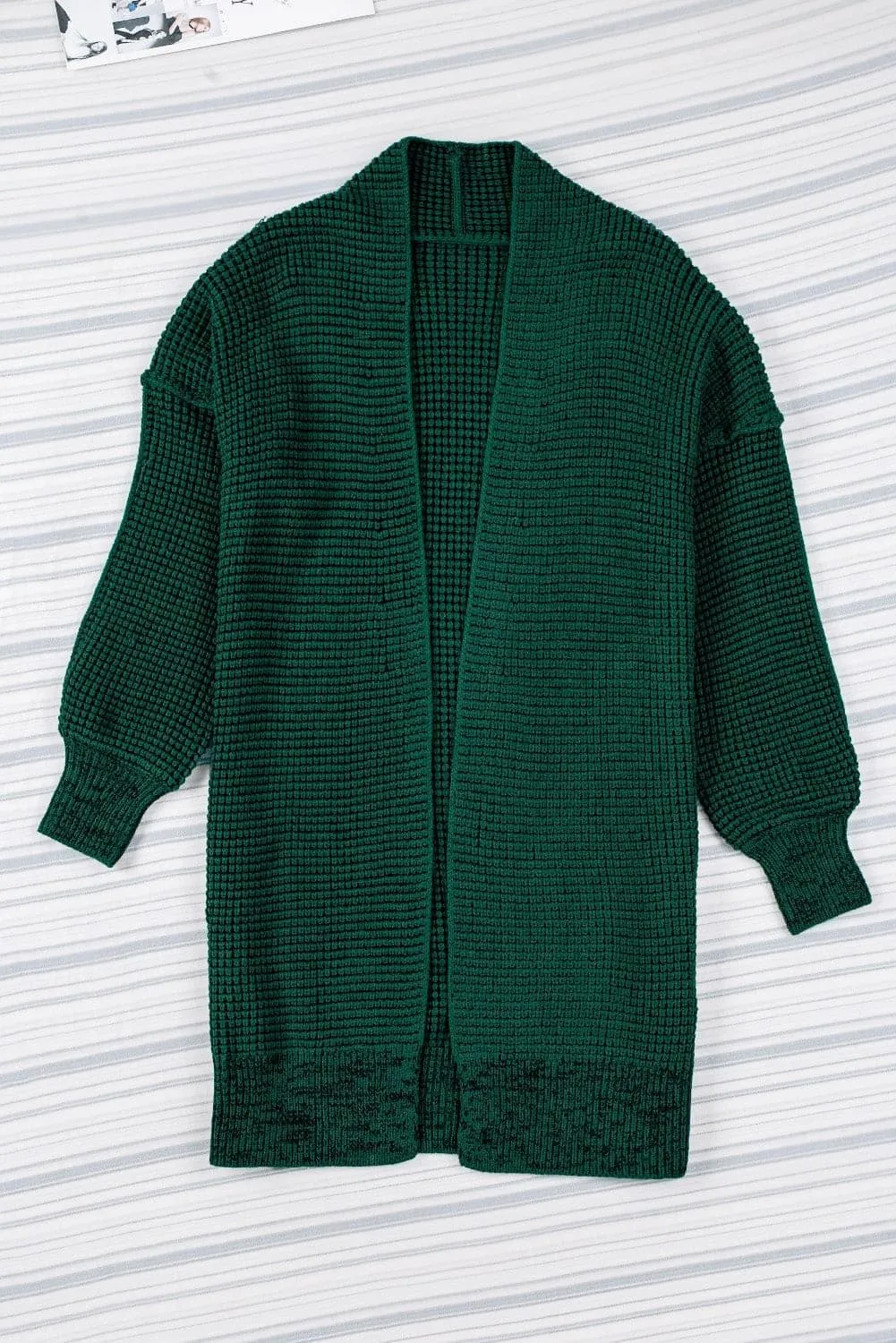 Tanya Heathered Open Front Longline Cardigan