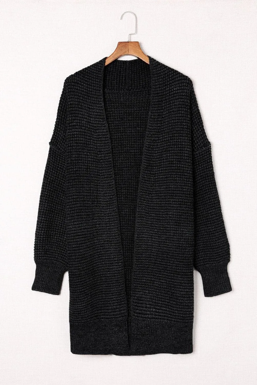Tanya Heathered Open Front Longline Cardigan