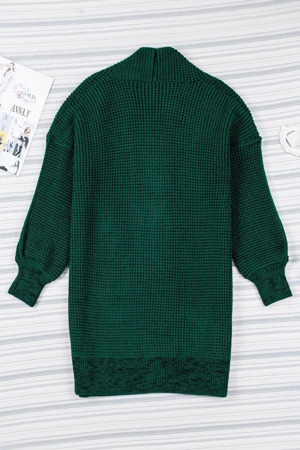 Tanya Heathered Open Front Longline Cardigan
