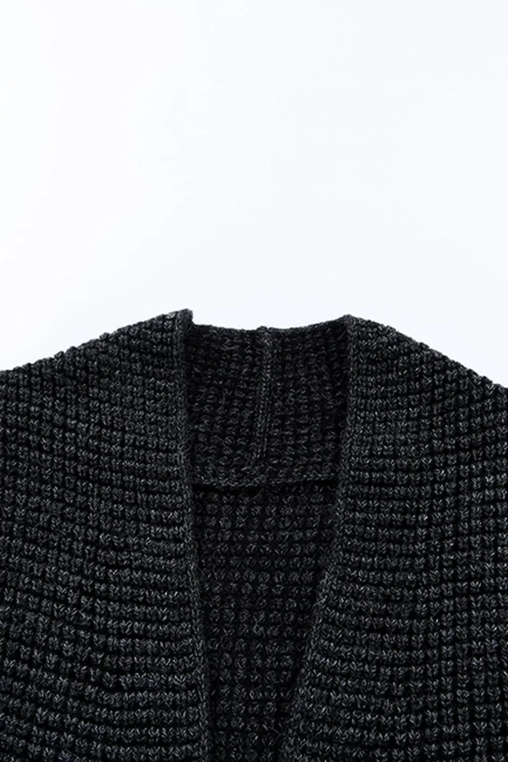 Tanya Heathered Open Front Longline Cardigan