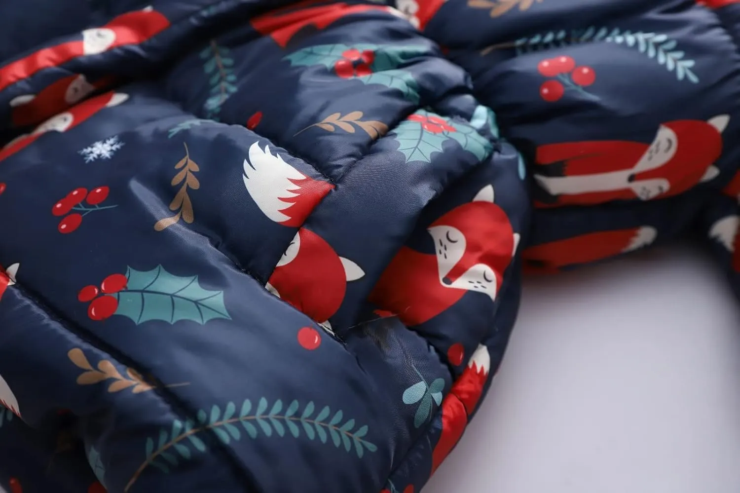 Winter Coats For Girls Hooded Waterproof Floral Printed Kids Toddler Warm Snow Jacket