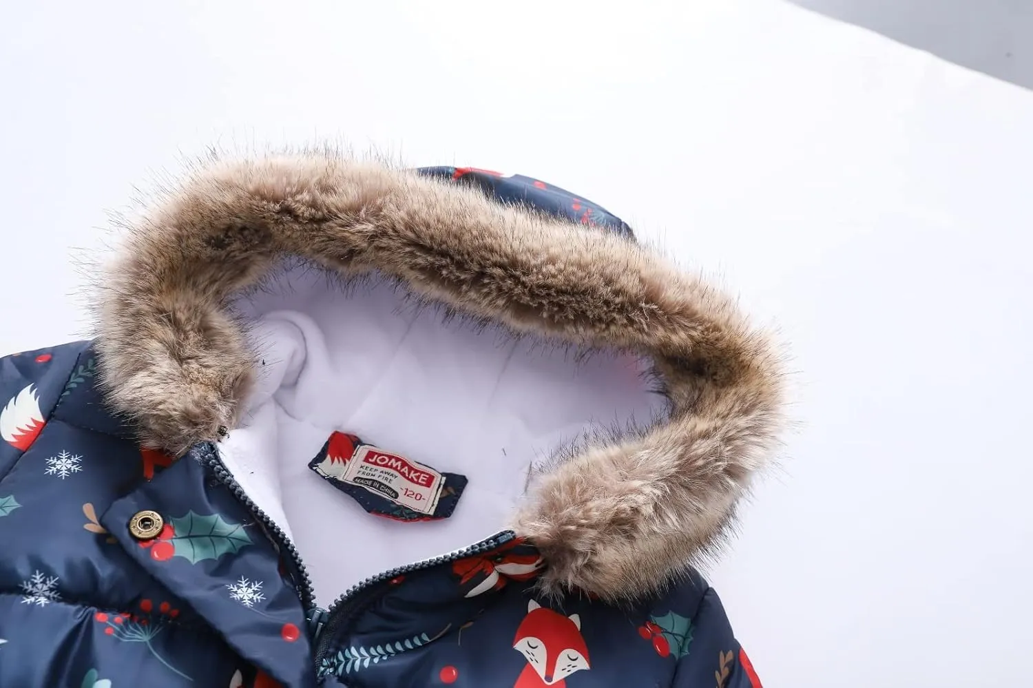 Winter Coats For Girls Hooded Waterproof Floral Printed Kids Toddler Warm Snow Jacket