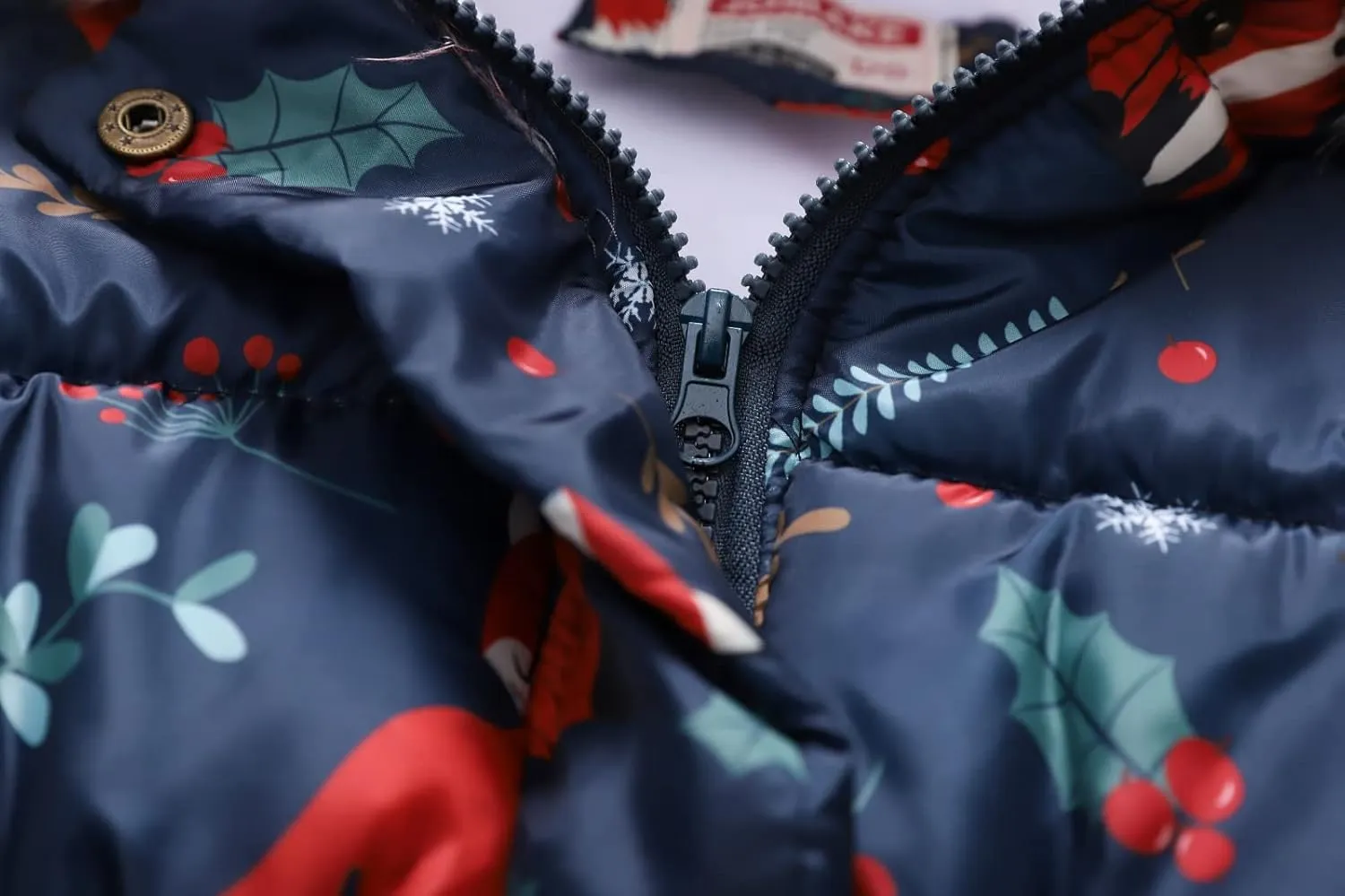 Winter Coats For Girls Hooded Waterproof Floral Printed Kids Toddler Warm Snow Jacket